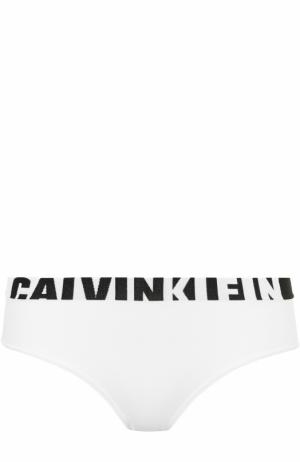 Трусы-слипы с логотипом бренда Calvin Klein Underwear. Цвет: белый