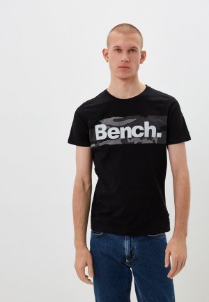 Футболка Bench. Цвет: черный