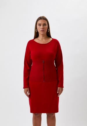 Платье Elena Miro. Цвет: красный