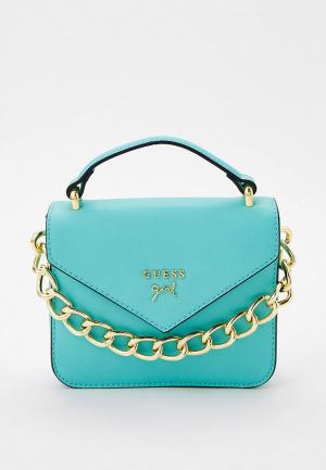 Сумка Guess. Цвет: бирюзовый
