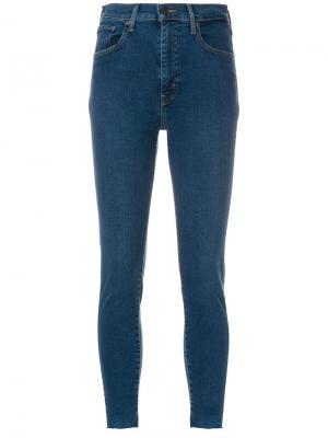Укороченные джинсы скинни Levis Levi's. Цвет: синий