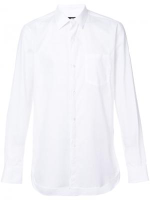 Рубашка с накладным карманом Ann Demeulemeester. Цвет: белый
