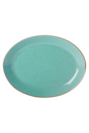 Овальная тарелка, 24 см PORLAND. Цвет: бирюзовый