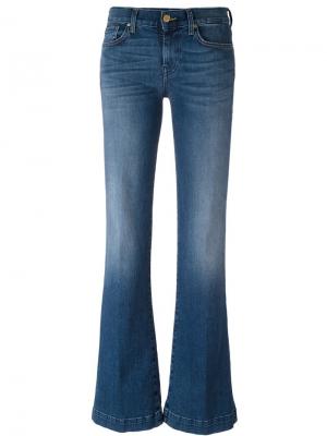 Расклешенные джинсы 7 For All Mankind. Цвет: синий