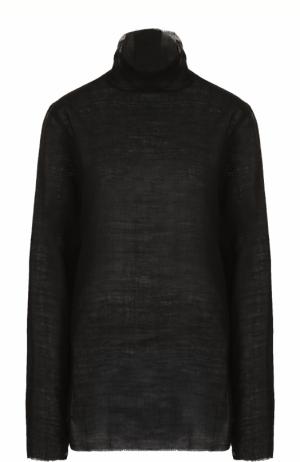 Удлиненный свитер свободного кроя Ann Demeulemeester. Цвет: черный