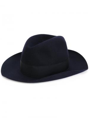 Классическая ковбойская шляпа Borsalino. Цвет: синий
