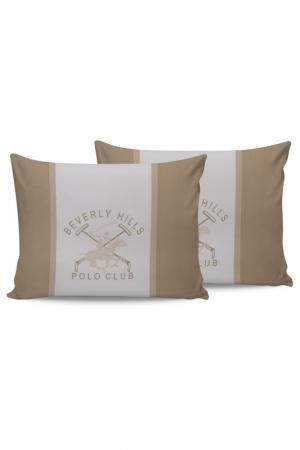 Pillowcase set, 2 pcs BEVERLY HILLS POLO CLUB. Цвет: beige