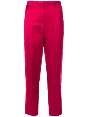 Зауженные брюки с завышенной талией Givenchy. Цвет: розовый и фиолетовый