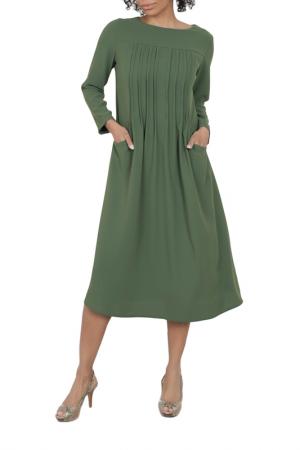 Платье ODEKS-STYLE. Цвет: зеленый