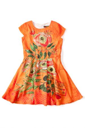 Платье I love to dream. Цвет: оранжевый