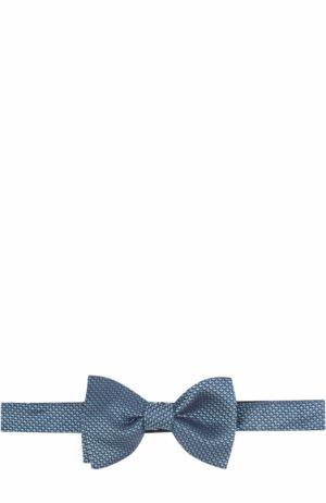 Шелковый галстук-бабочка с узором Lanvin. Цвет: бирюзовый
