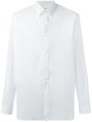 Классическая рубашка с длинными рукавами Maison Margiela. Цвет: белый