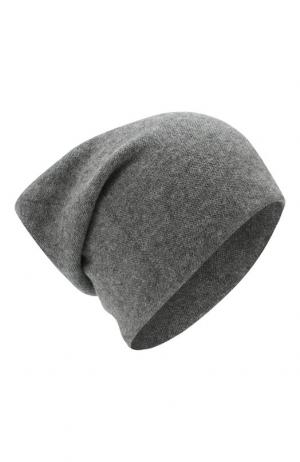 Кашемировая шапка бини Tegin. Цвет: серый