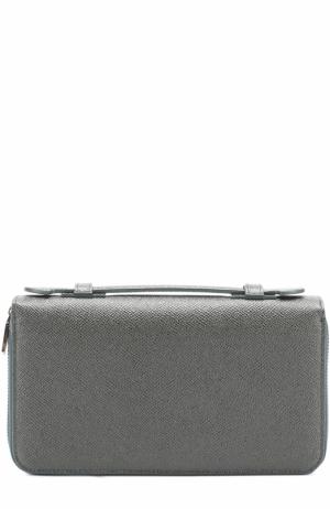 Кожаный футляр для документов Dolce & Gabbana. Цвет: темно-зеленый