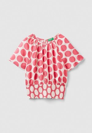 Блуза United Colors of Benetton. Цвет: розовый