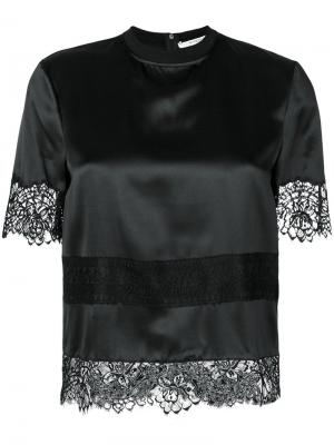 Блузка с кружевной вышивкой Givenchy. Цвет: чёрный