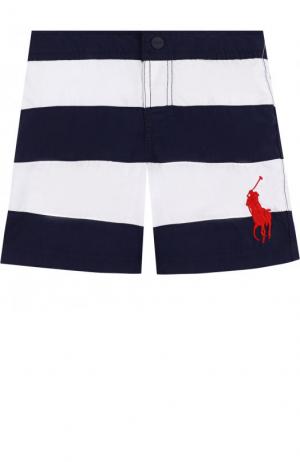 Плавки-шорты в полоску Polo Ralph Lauren. Цвет: разноцветный