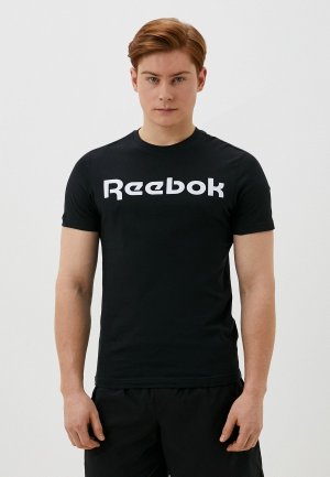 Футболка Reebok. Цвет: черный