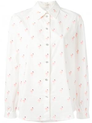 Рубашка с принтом фламинго Marc Jacobs. Цвет: белый