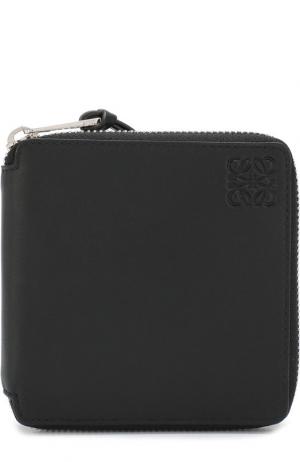 Кожаный кошелек на молнии Loewe. Цвет: черный