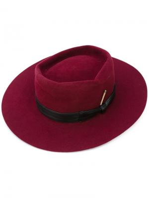 Шляпа с бантом сбоку Nick Fouquet. Цвет: розовый и фиолетовый
