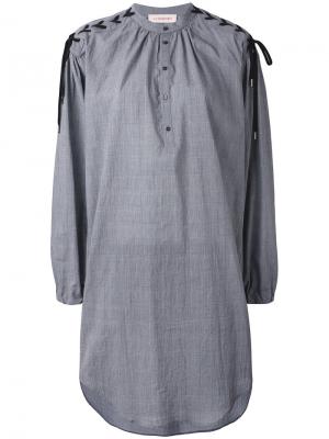 Платье-рубашка A.F.Vandevorst. Цвет: серый