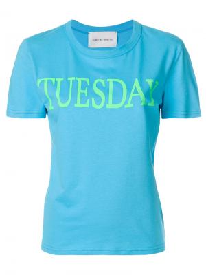 Tuesday t-shirt Alberta Ferretti. Цвет: синий