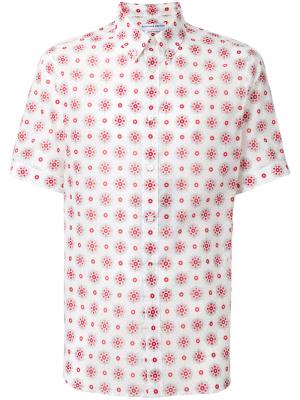 Рубашка с вышивкой и короткими рукавами Alexander McQueen. Цвет: белый