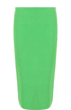 Вязаная юбка-карандаш Diane Von Furstenberg. Цвет: зеленый