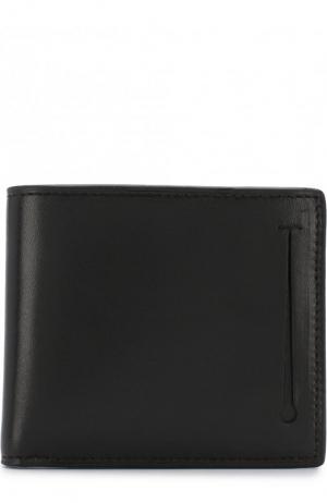 Кожаное портмоне с отделениями для кредитных карт Ermenegildo Zegna. Цвет: черный