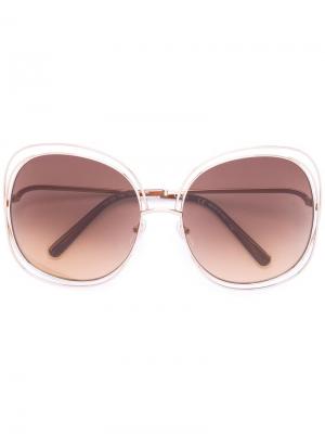 Солнцезащитные очки Carlina Chloé Eyewear. Цвет: телесный