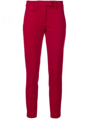 Зауженные брюки Dondup. Цвет: красный