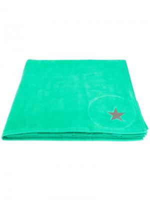 Пляжное полотенце со звездой Diesel. Цвет: зелёный