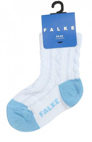 Носки из эластичного хлопка Falke. Цвет: голубой