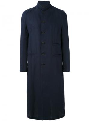 Длинное пальто Agrippina Haider Ackermann. Цвет: синий