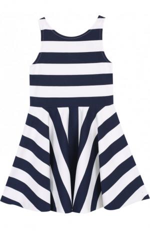 Расклешенное мини-платье в полоску Polo Ralph Lauren. Цвет: разноцветный