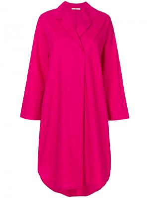 Платье-рубашка Odeeh. Цвет: розовый и фиолетовый