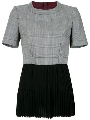 Panelled blouse À La Garçonne. Цвет: серый