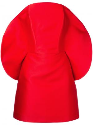 Коктейльное платье со скругленным вырезом Isabel Sanchis. Цвет: красный