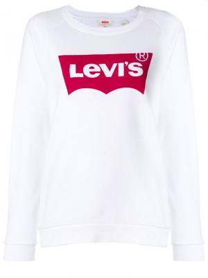 Толстовка с принтом логотипа Levis Levi's. Цвет: чёрный