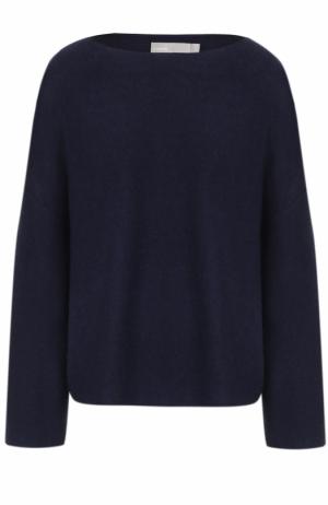 Кашемировый пуловер с вырезом-лодочка Vince. Цвет: темно-синий