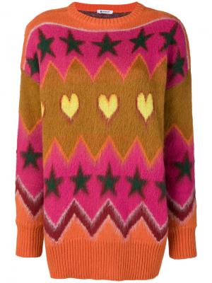 Жаккардовый свитер Dondup. Цвет: многоцветный
