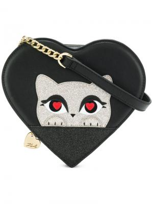 Сумка через плечо K/Love с изображением котенка Karl Lagerfeld. Цвет: чёрный