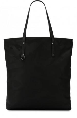 Текстильная сумка-тоут  Garavani Valentino. Цвет: черный
