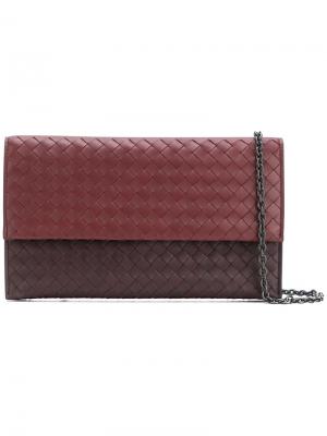 Continental chain wallet Bottega Veneta. Цвет: красный