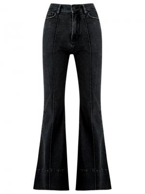 Расклешенные джинсы с высокой талией Amapô. Цвет: чёрный