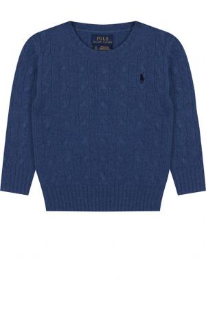 Пуловер из смеси шерсти и кашемира Polo Ralph Lauren. Цвет: голубой