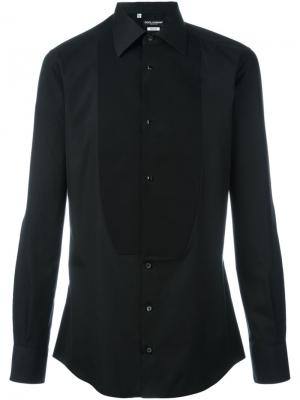 Рубашка с нагрудником Dolce & Gabbana. Цвет: чёрный