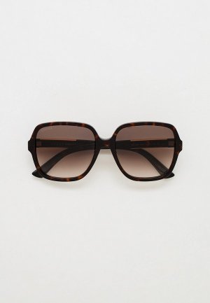 Очки солнцезащитные Gucci. Цвет: коричневый