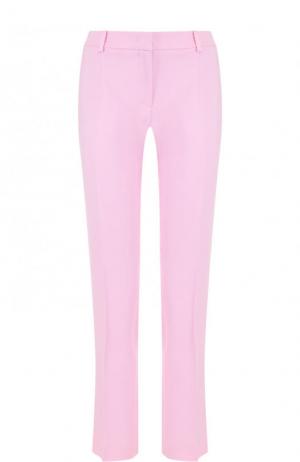 Однотонные укороченные брюки со стрелками Emilio Pucci. Цвет: розовый